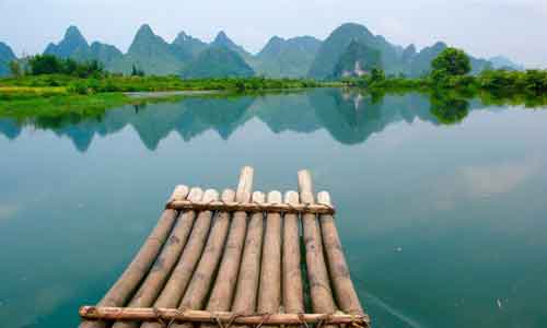 Bamboo rafting