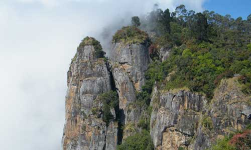 Pillar rocks in kodaikanal